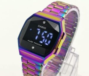 ⌚ Reloj Digital Táctil — Diseño Arcoíris Único ⌚