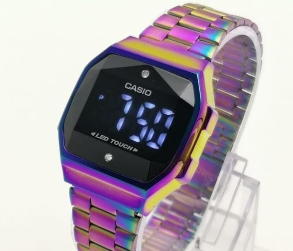 ⌚ Reloj Digital Táctil — Diseño Arcoíris Único ⌚