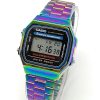 Reloj Digital Clásico — Acabado Arcoíris Espectacular ⌚