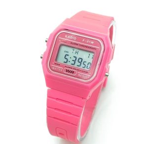 NIÑA ROSA Reloj Digital Clásico — Colores Vivos