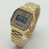 Reloj Digital Dorado con Brillos — Elegante y Llamativo ⌚