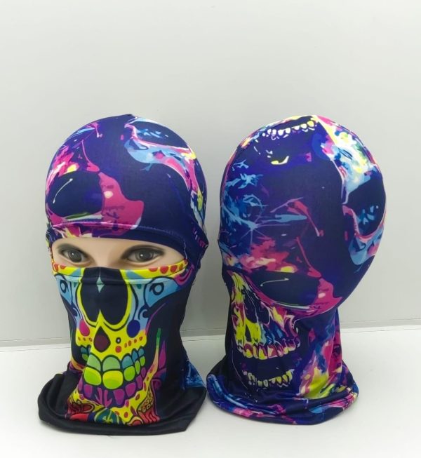 ejemplo 5 Pasamontañas / Mascarilla — Diseños Llenos de Color 🎭